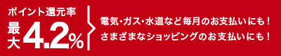 最大5%ポイント還元