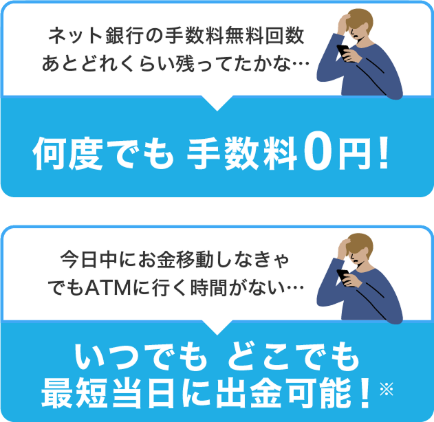 手数料0円でお金の移動