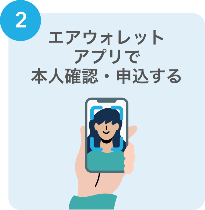 2 エアウォレットアプリで本人確認・申込する